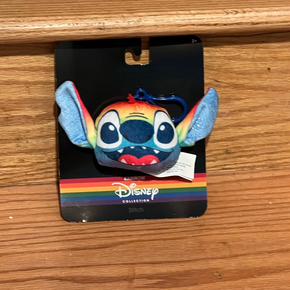 Disney rainbow pride collection stitch key chain
